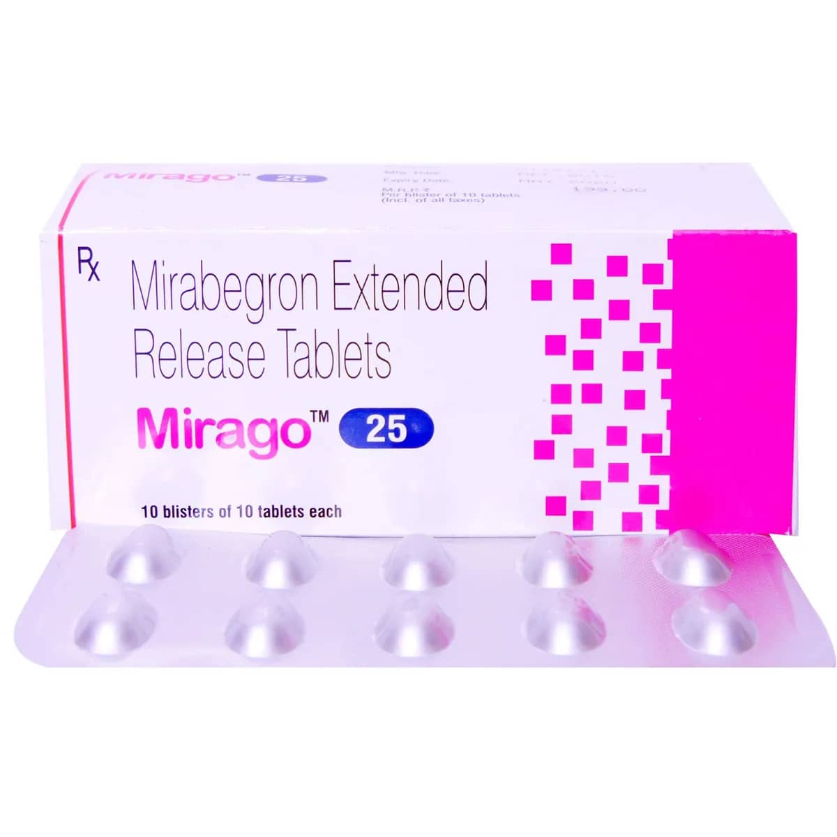 Mirago Tablets ER (Mirabegron) 25 mg