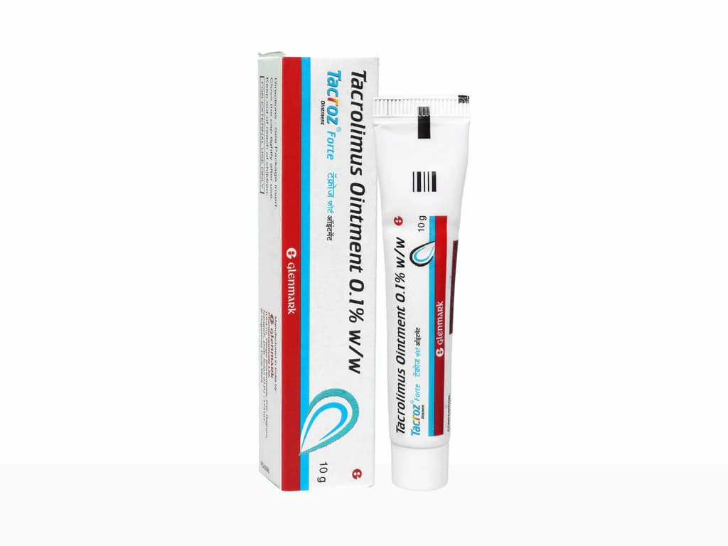 Tacroz Forte Ointment (Tacrolimus) 0.1% w/w 20g product image 1