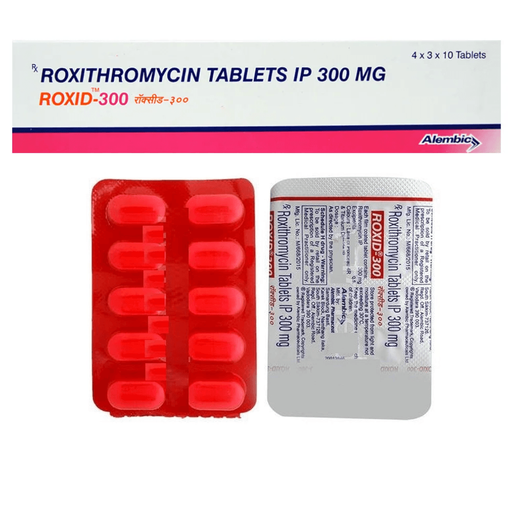Roxid 300 mg Tablets (Roxithromycin) product image 1