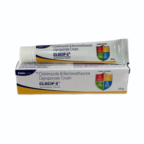 Clocip B Cream (Clotrimazole/Beclometasone) 10g