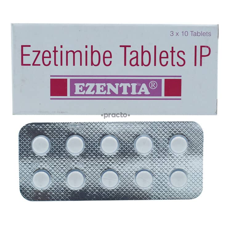 Ezentia Tablets (Ezetimibe) 10 mg