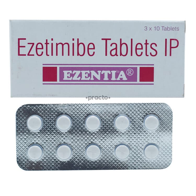 Ezentia Tablets (Ezetimibe) 10 mg product image 1