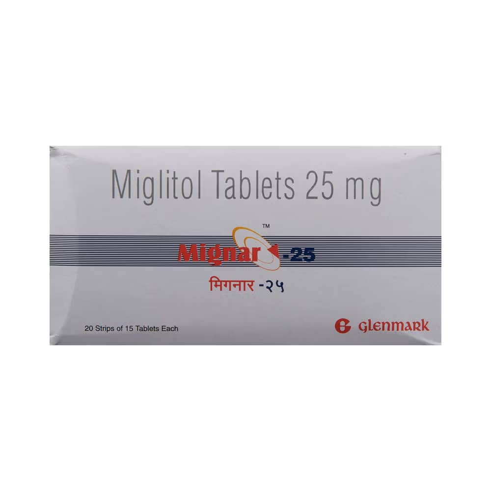 Mignar (Miglitol) Tablets 25 mg