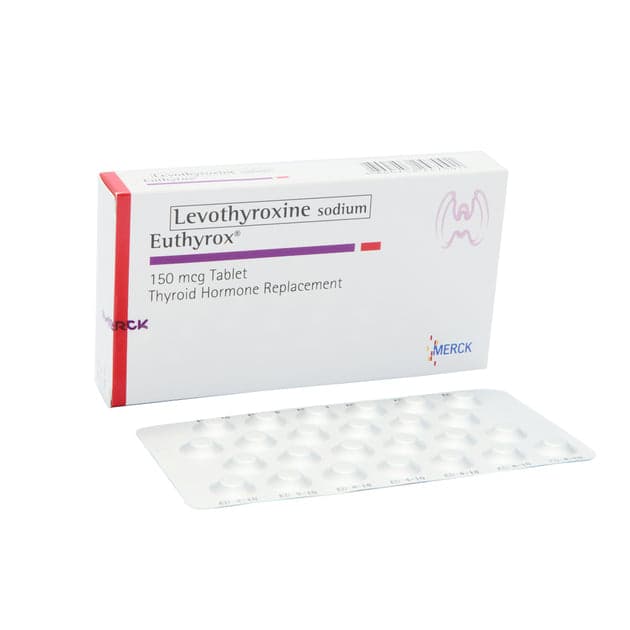 Euthyrox 25 Tablets | Levothyroxine | Thyroid hormone replacement