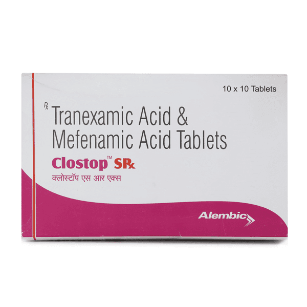 Clostop Srx Tablets (Tranexamic Acid /Mefenamic Acid)