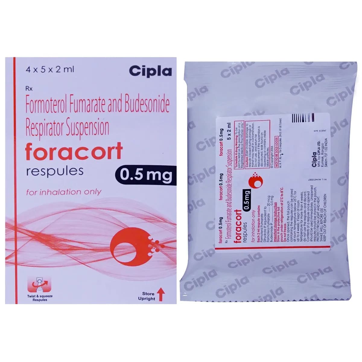 Foracort Respules 0.5 mg product image 1
