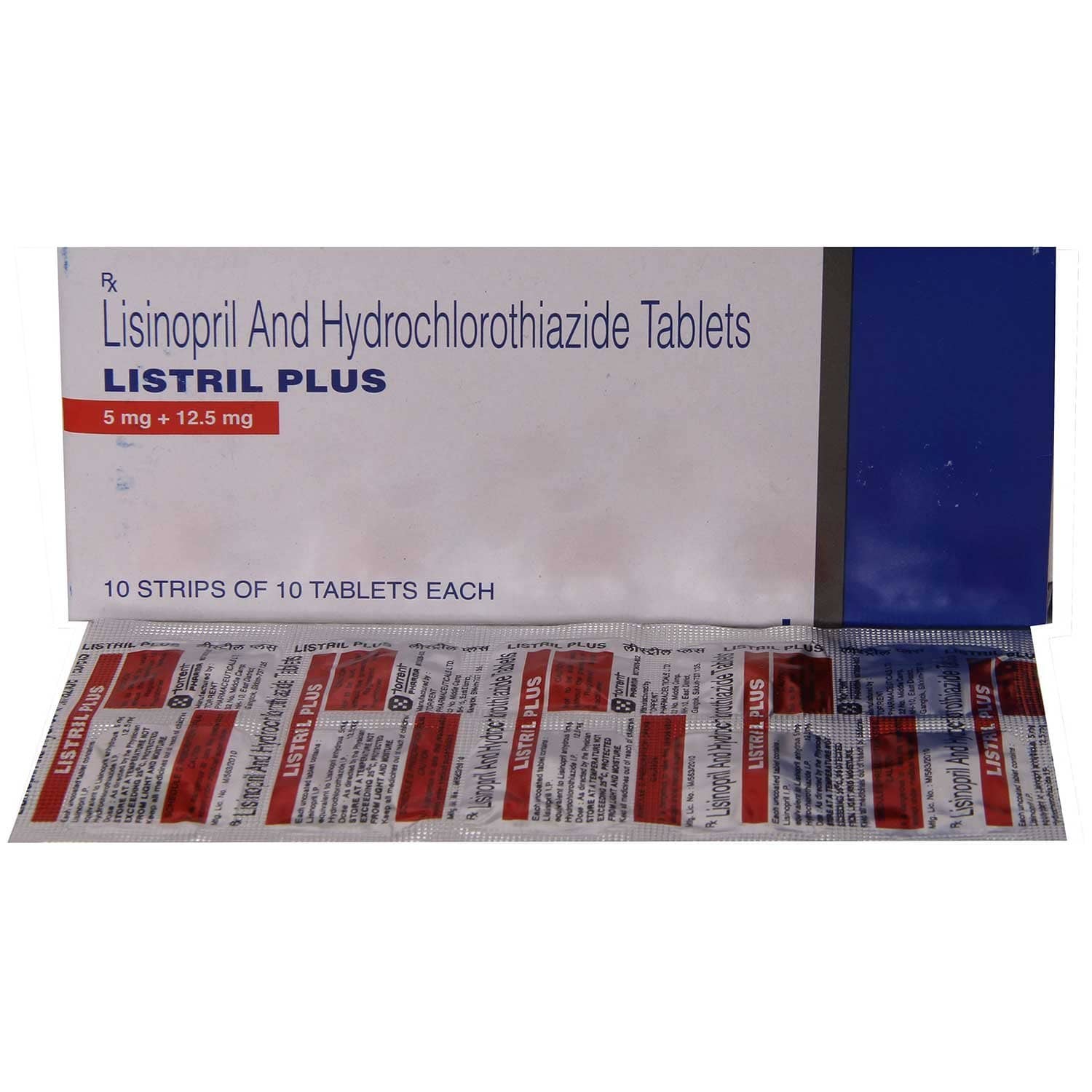 Listril Plus Tablets (Lisinopril and Hydrochlorothiazide) 5 mg + 12.5 mg