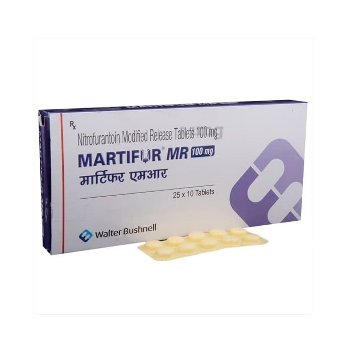 Martifur 100 mg Tablets (Nitrofurantoin) product image 1
