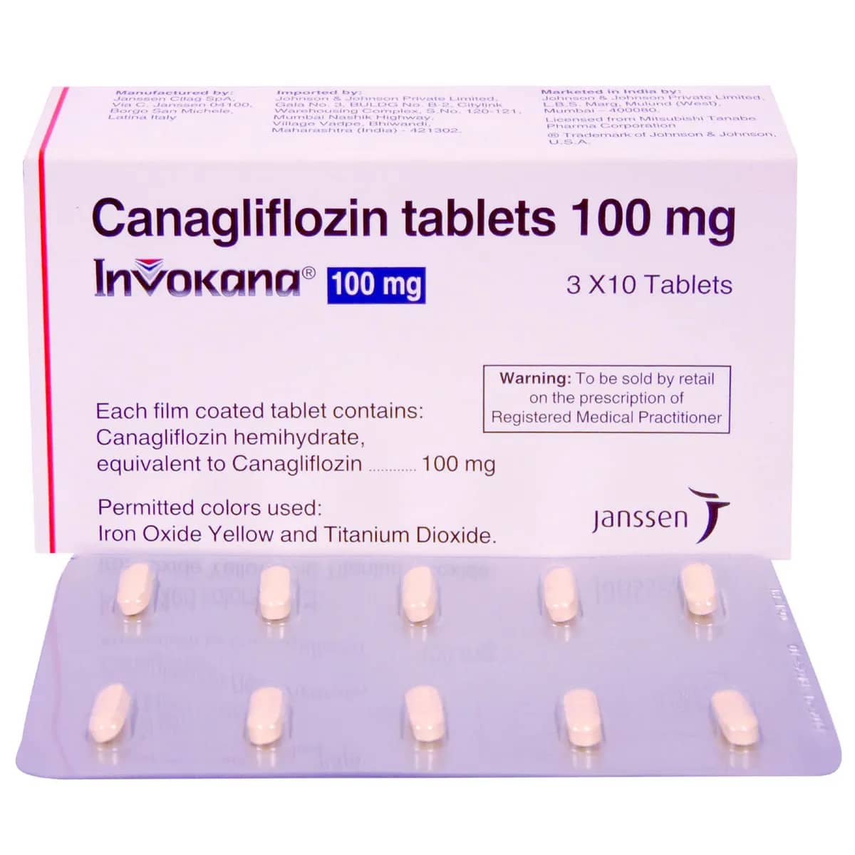 Invokana (Canagliflozin) Tablets 100 mg