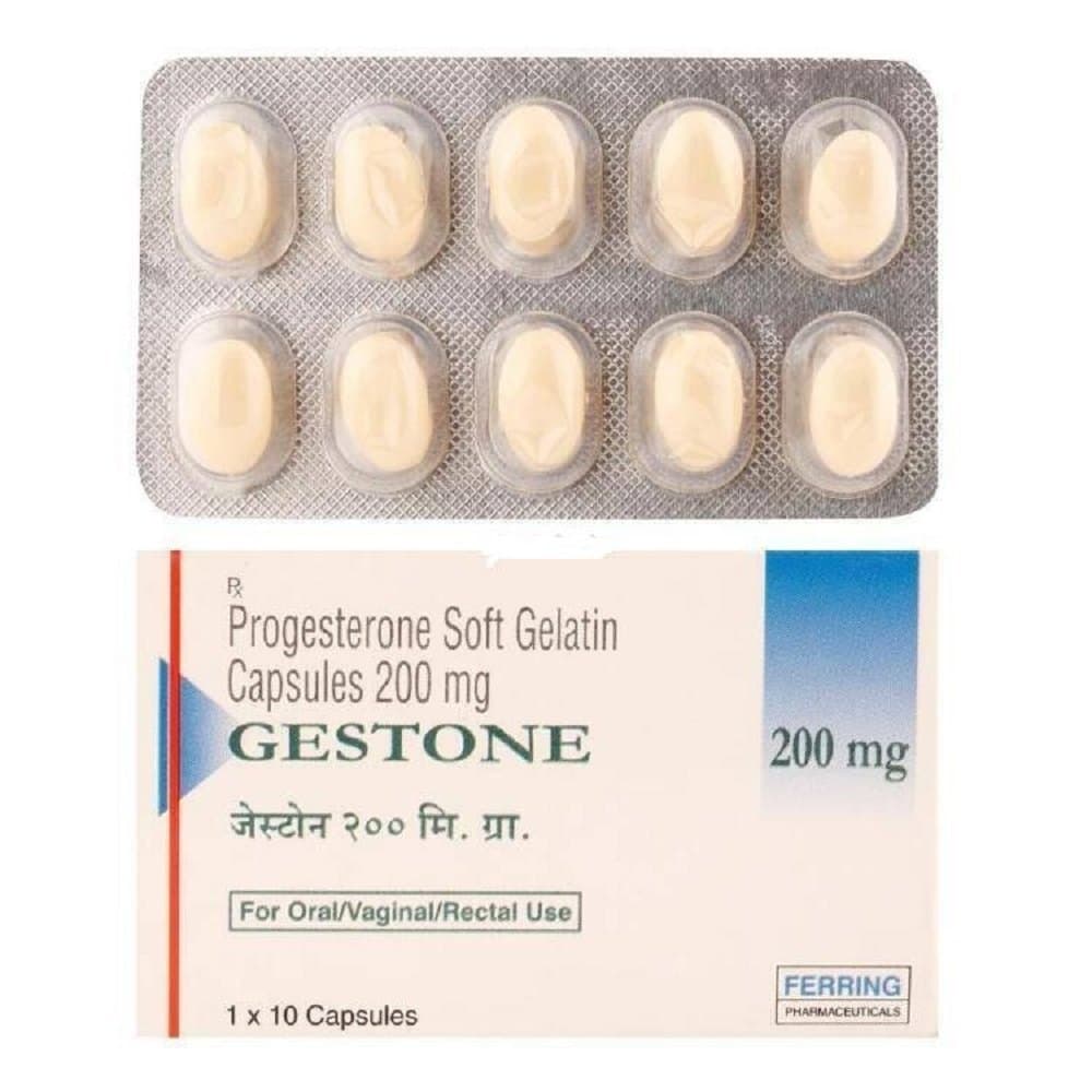 Gestone (Progesterone) Capsules 200 mg product image 1