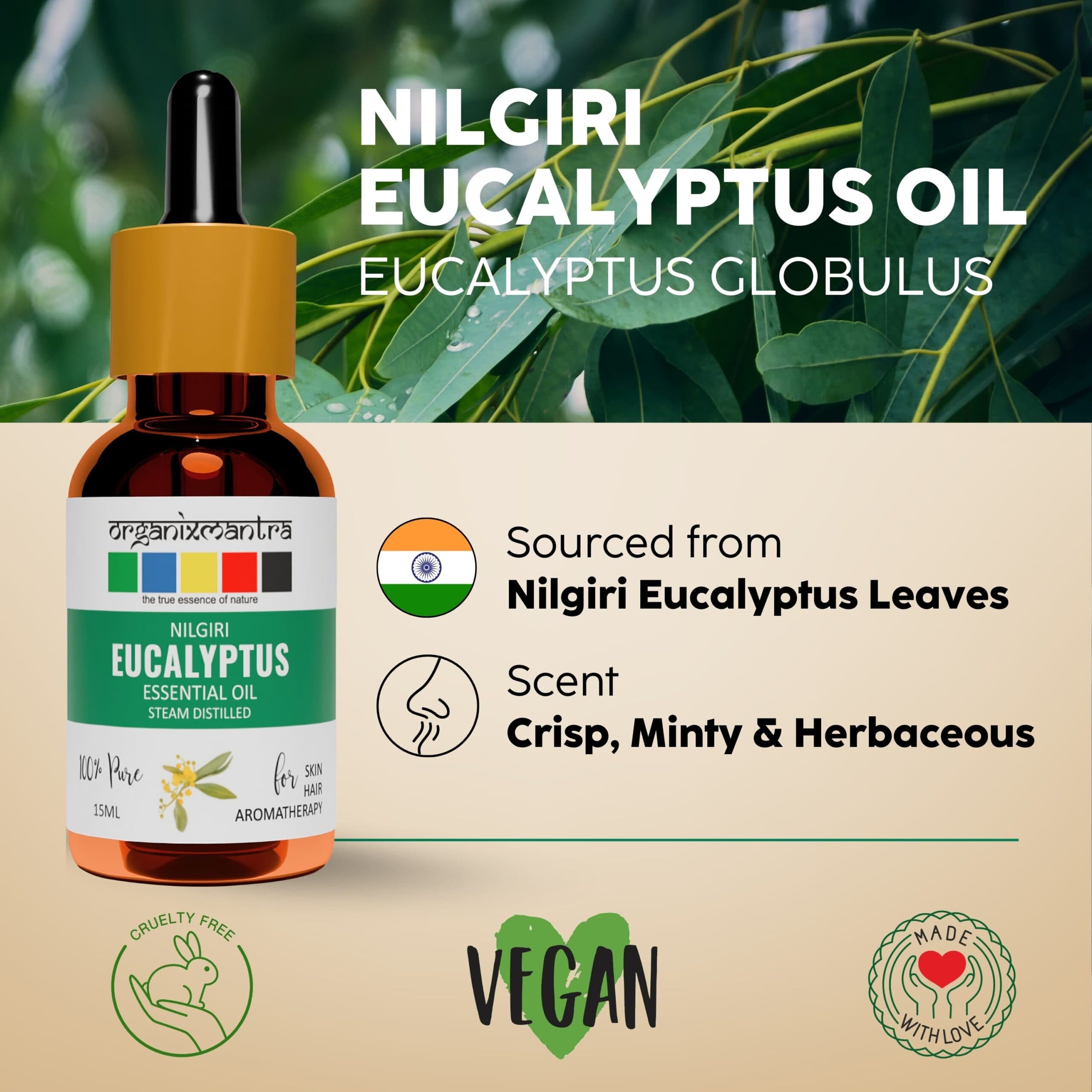 Organix Mantra Nilgiri Eucalyptus Essential Oil product image 1