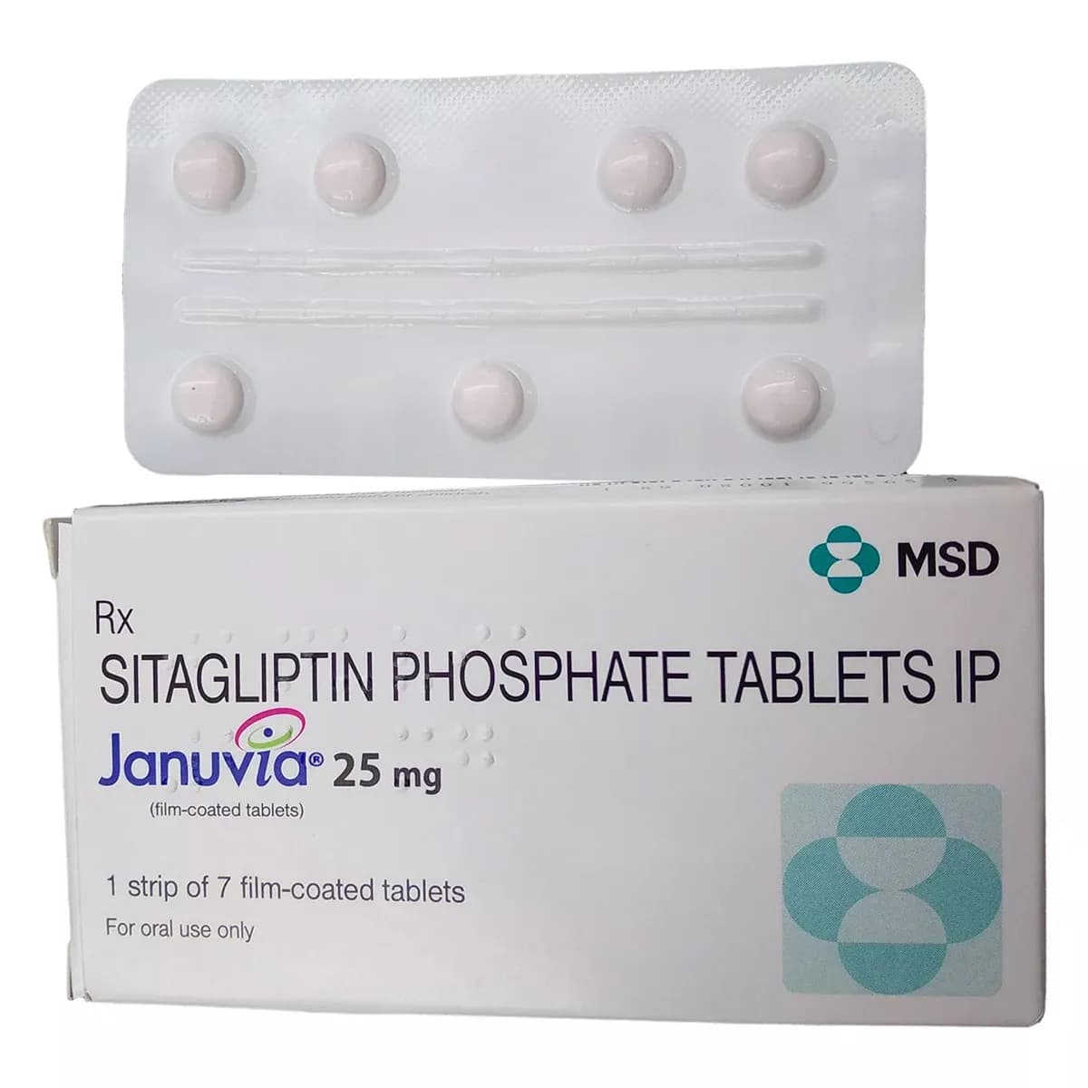 Januvia (Sitagliptin) Tablets 25 mg product image 1