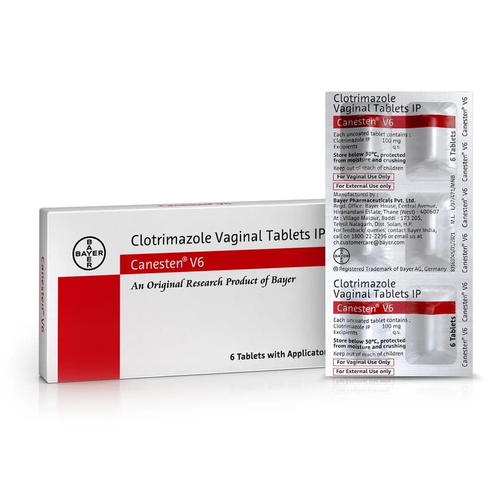 Canesten V6 Tablets VT 100 mg product image 1