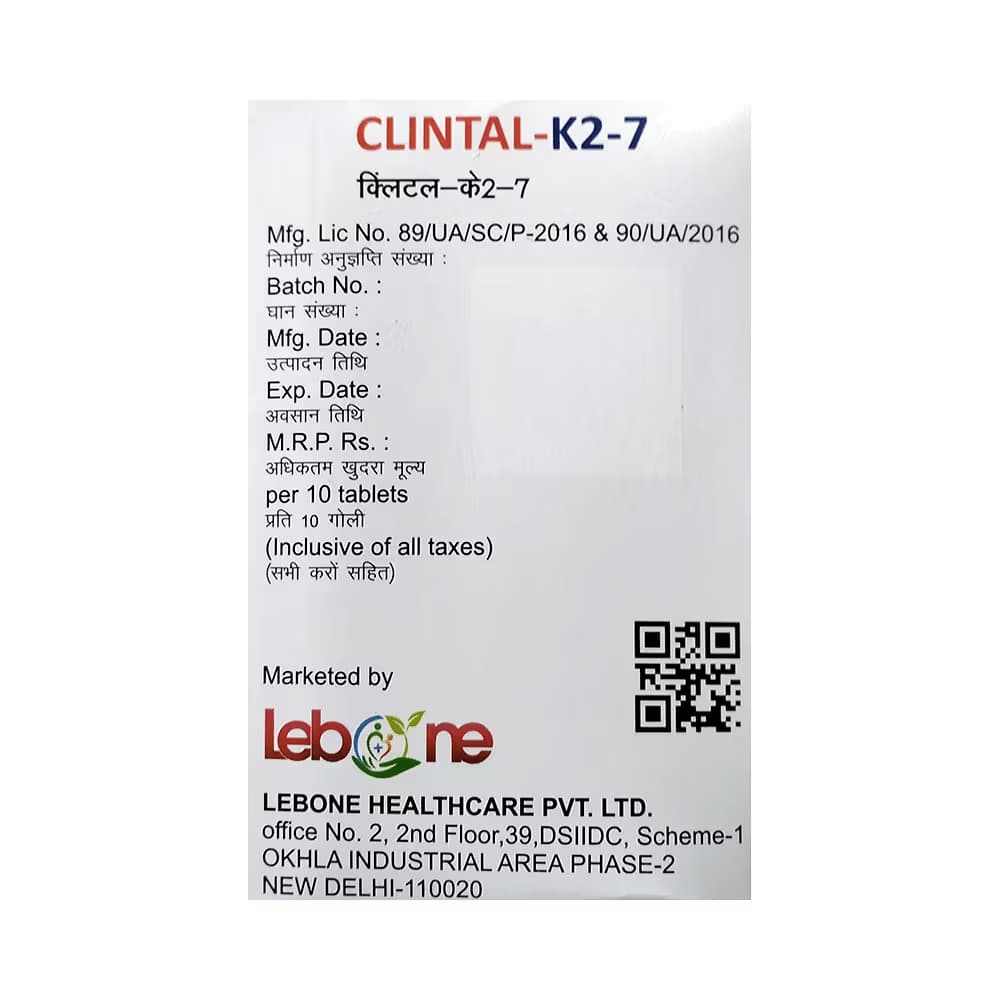Clintal-K2 7 Tablets product image 1