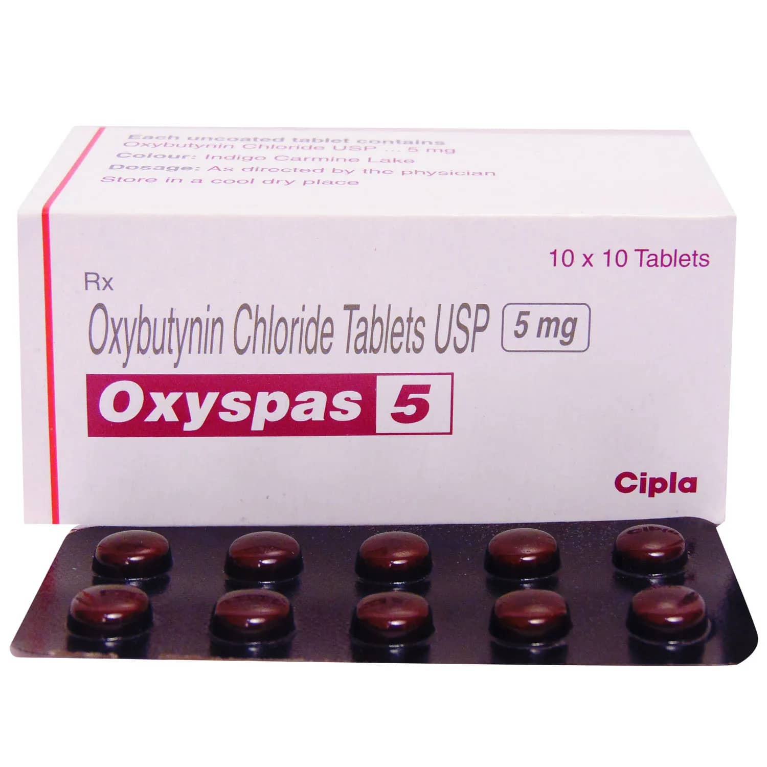 Oxyspas (Oxybutynin) 5 mg Tablets