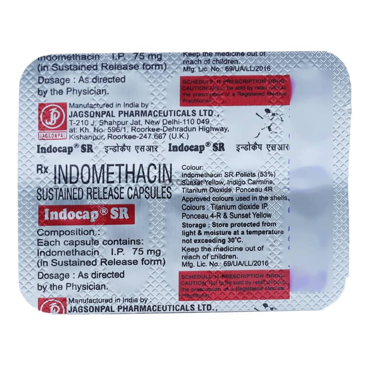 Indocap (Indomethacin) Capsules 75 mg