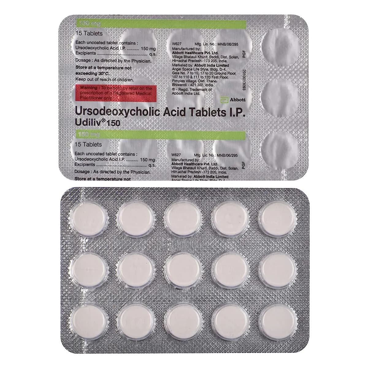 Udiliv (Ursodesoxycholic Acid) Tablets 150 mg