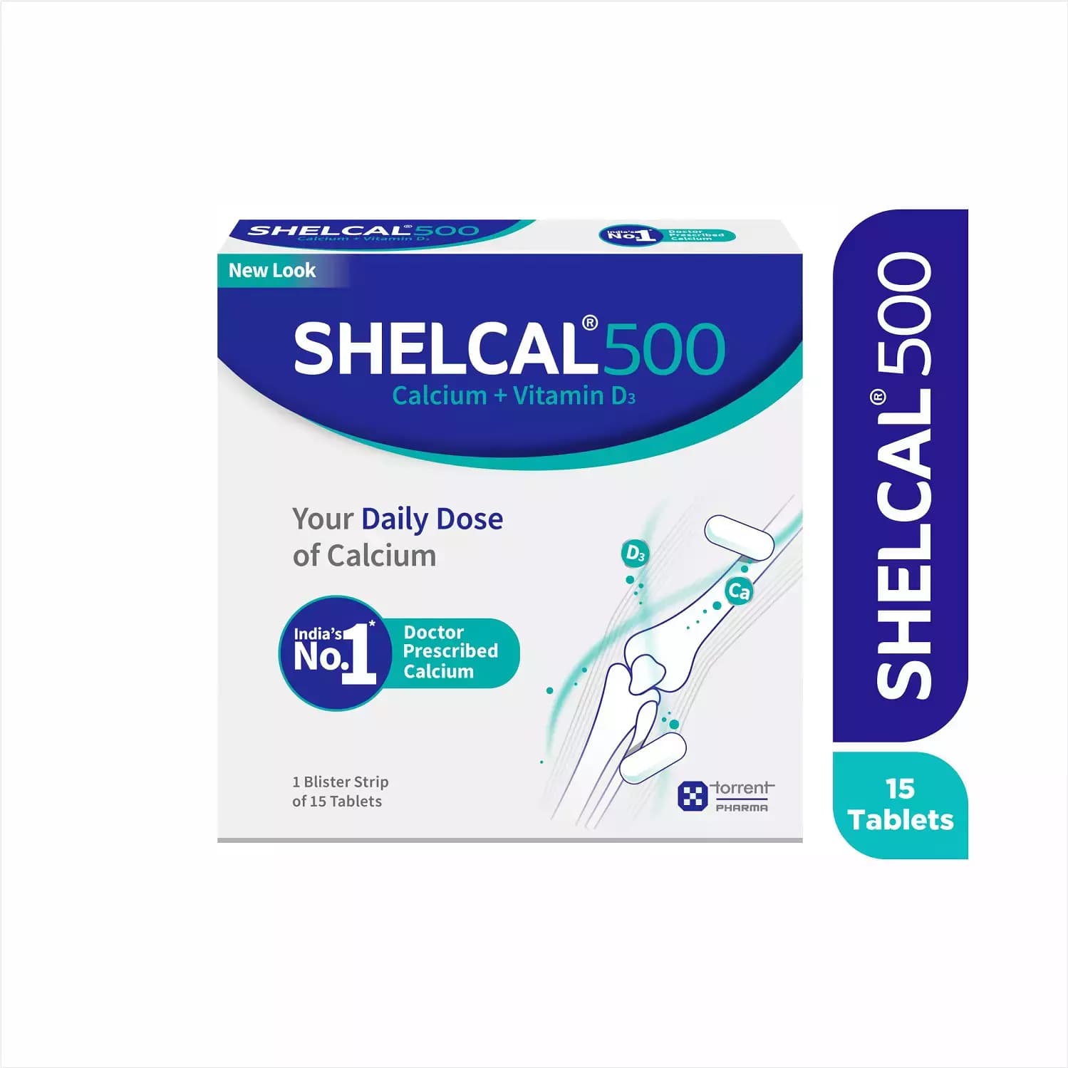 Shelcal 500 Calcium+Vitamin D3 Tablets product image 1