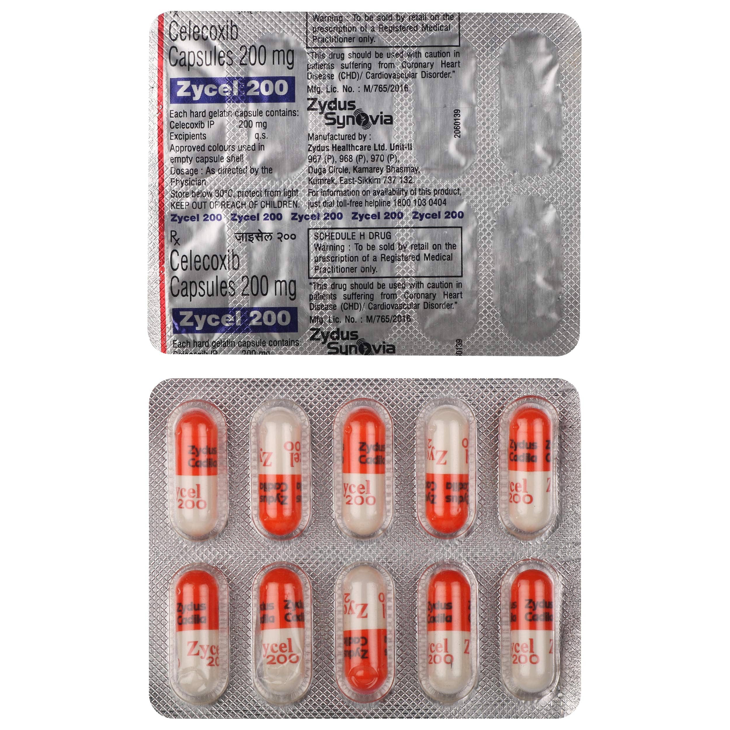 Zycel (Celecoxib) Capsules 200 mg
