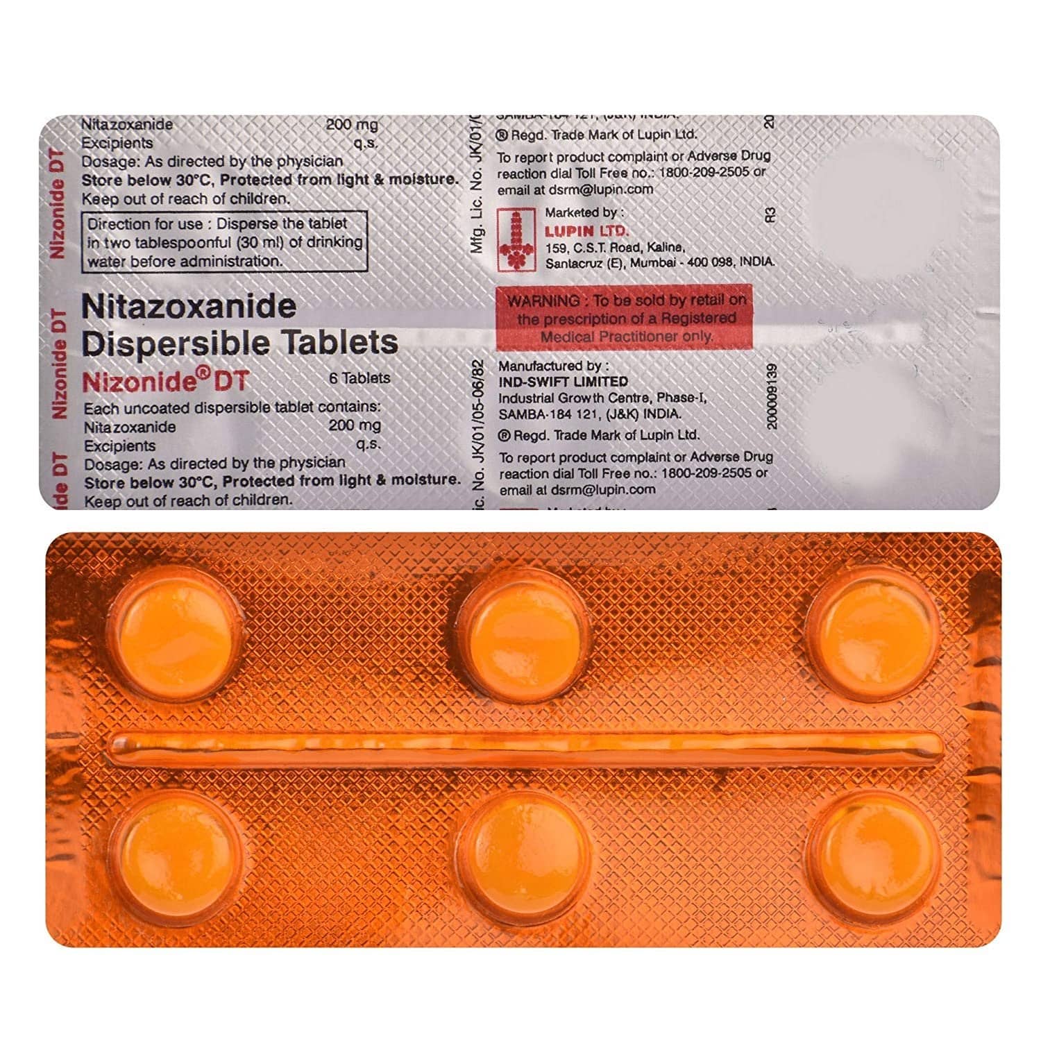 Nizonide (Nitazoxanide) Tablets 200 mg