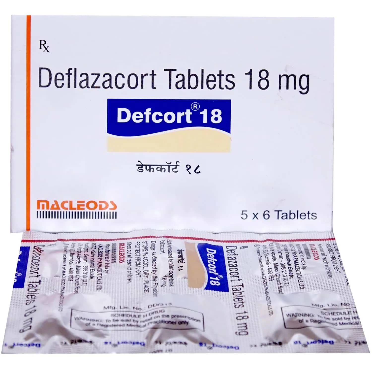 Defcort (Deflazacort) 18 mg Tablets