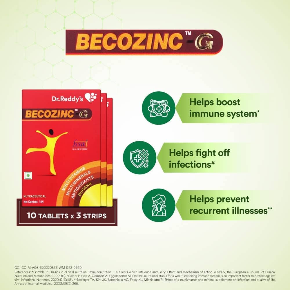 Becozinc G Tablets Nutraceutical