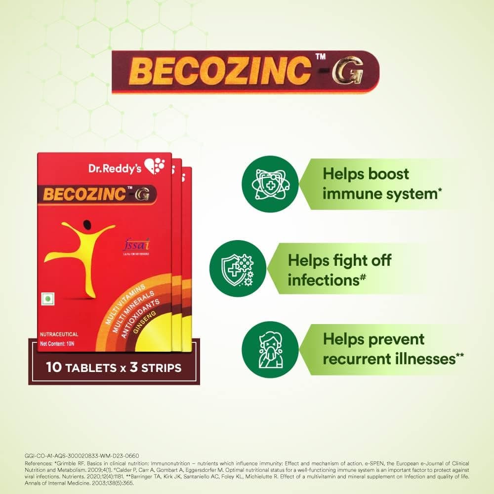 Becozinc G Tablets Nutraceutical