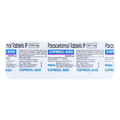 Cipmol (Acetaminophen) Tablets 650 mg | Acetaminophen (Tylenol) product image 1
