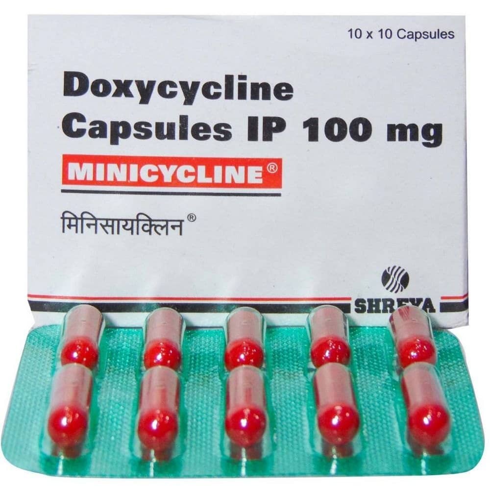 Minocycline 100 mg Capsules