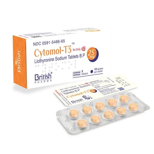 T-3 Liothyronine Sodium B.P Tablets 25mcg product image 1