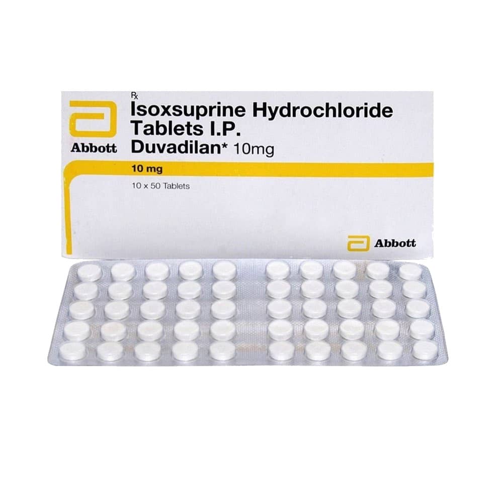 Duvadilan (Isoxsuprine Hcl) Tablets 10 mg