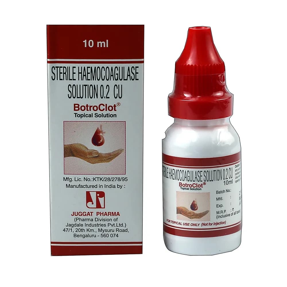 Botroclot Topical Solution (Hemocoagulase) 10 ml product image 1
