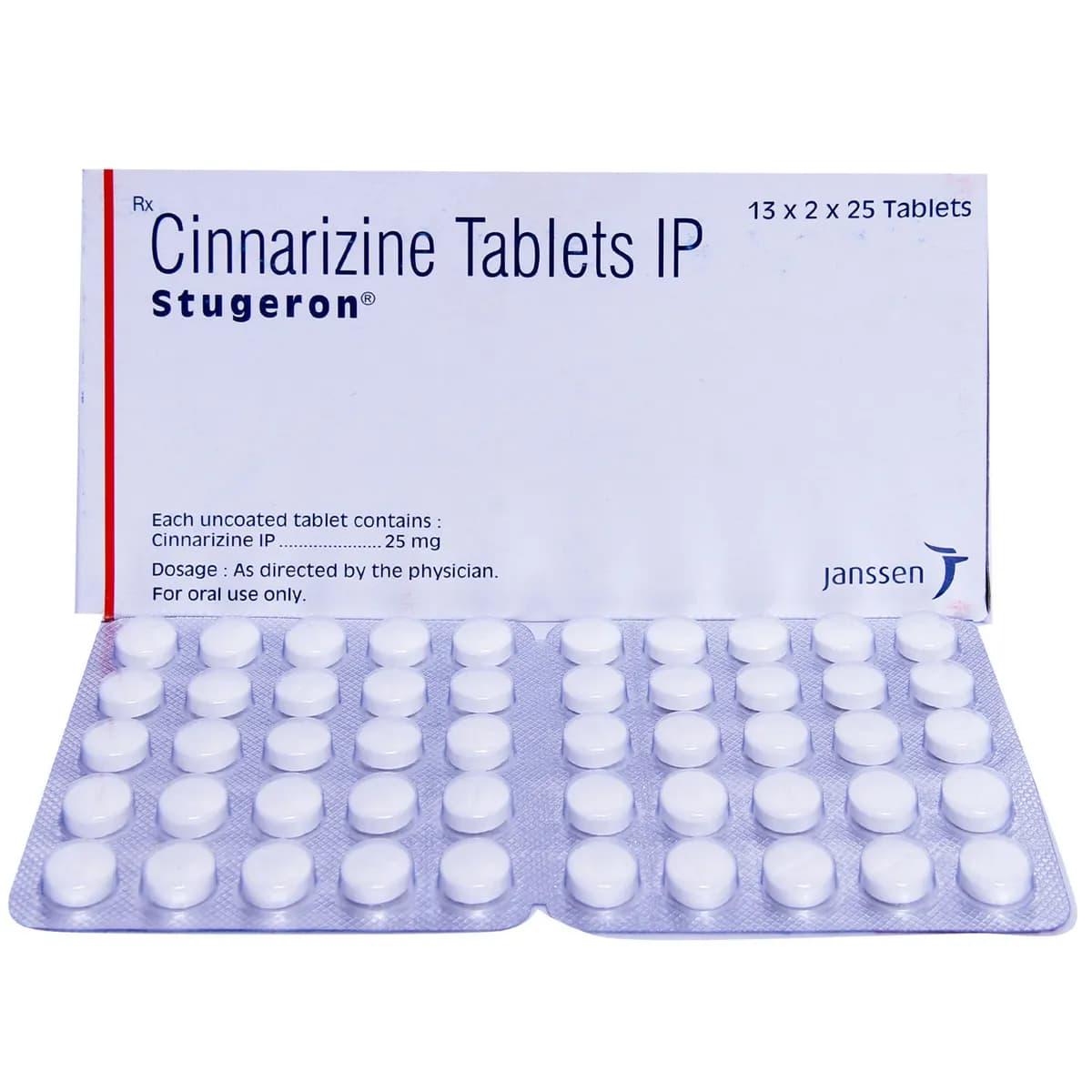 Stugeron (Cinnarizine) Tablets 25 mg product image 1