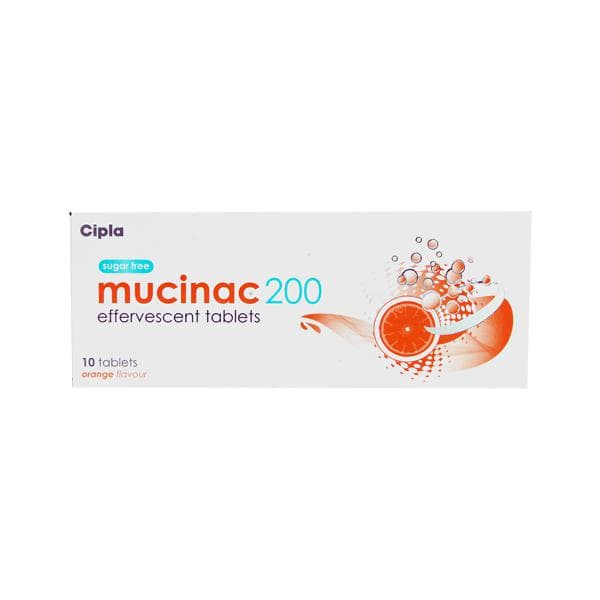 Mucinac (Acetylcysteine) Tablets 200 mg