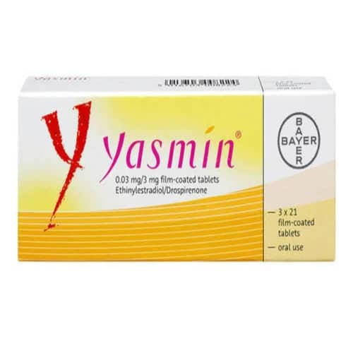 Yasmin (Drospirenone/Ethinylestradiol) 3mg/0.03mg