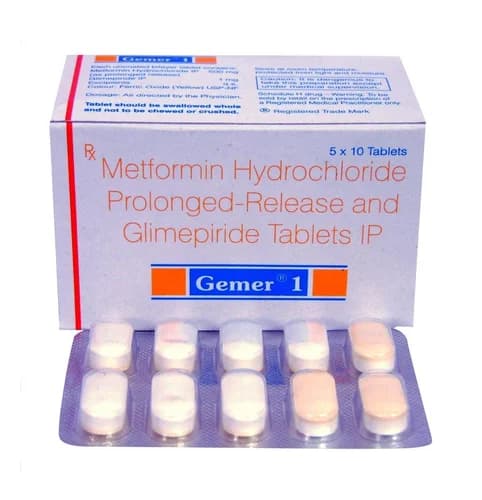 Gemer Tablets PR (Glimepiride/Metformin) product image 1