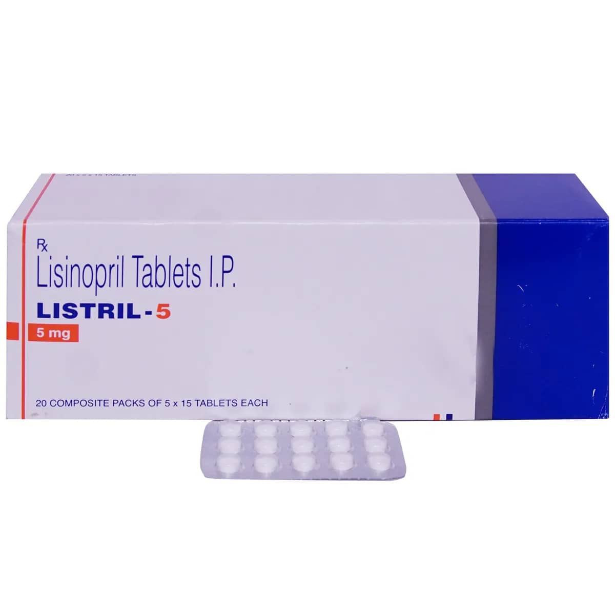 Listril (Lisinopril) 5 mg Tablets