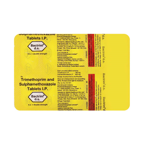 Bactrim DS 200 mg Tablets (Sulfamethoxazole/Trimethoprim)