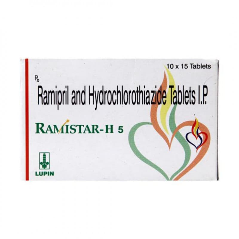Ramistar-H Tablets (Ramipril and Hydrochlorothiazide) 5 mg product image 1