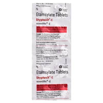 Styptovit E Tablets (Ethamsylate) 500 mg