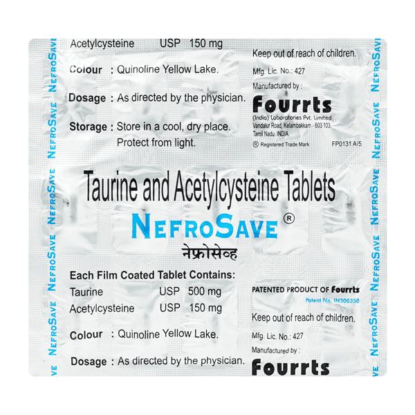 Nefrosave (Taurine & Acetylcysteine) Tablets