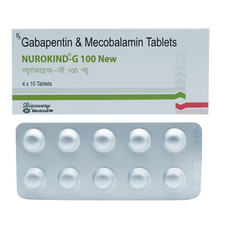 Nurokind-G Tablets (Gabapentin/Methylcobalamin) 100 mg
