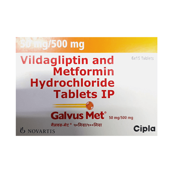 Galvus Met Tablets (Metformin/Vildagliptin) 50 mg/ 500 mg