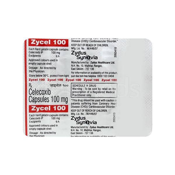 Zycel (Celecoxib) Capsules 100 mg