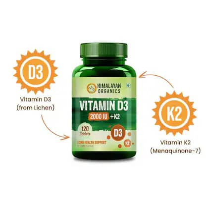 Himalayan Organics Vitamin D3 2000 IU + K2
