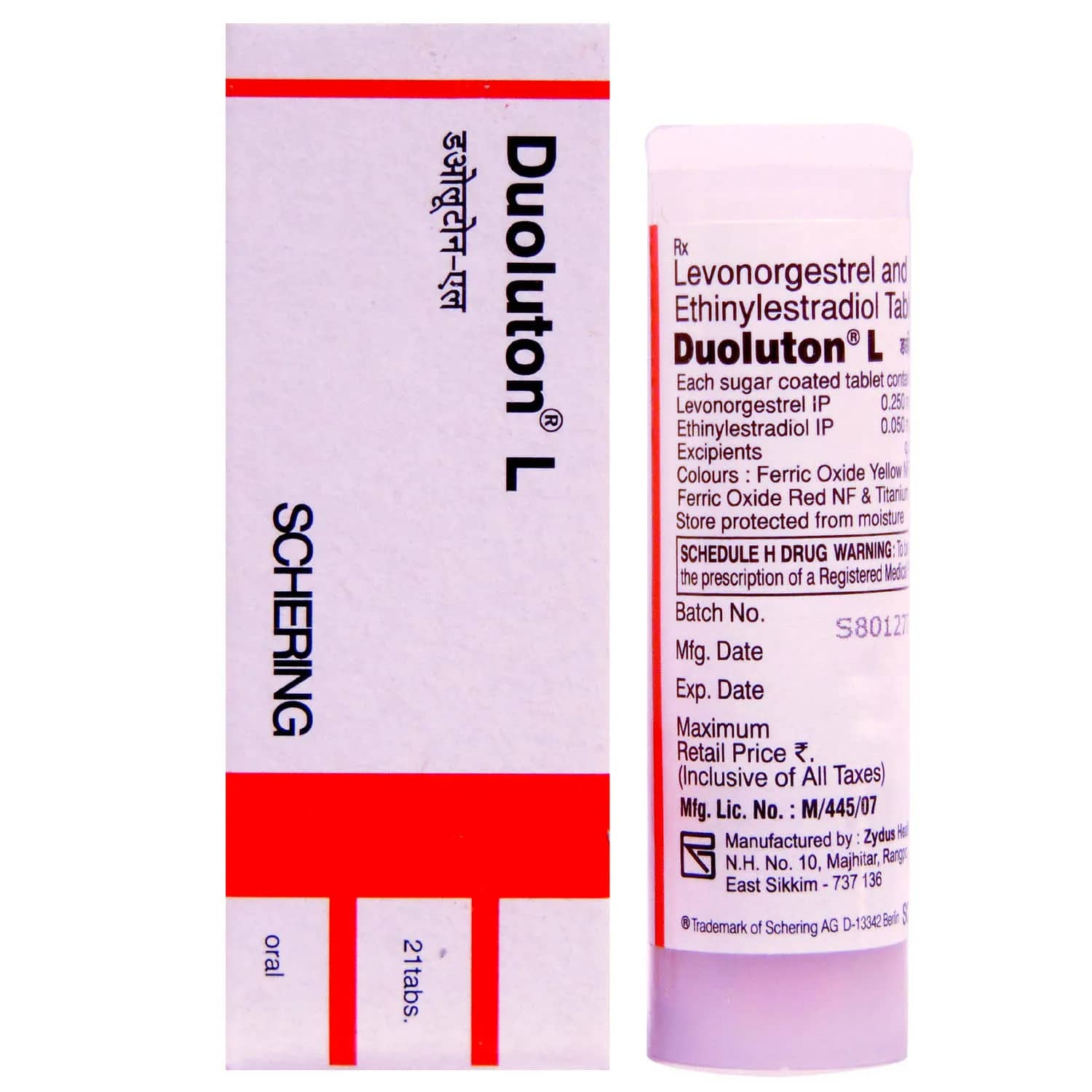 Duoluton L Tablets (Ethinyl Estradiol/Levonorgestrel) 0.05 mg