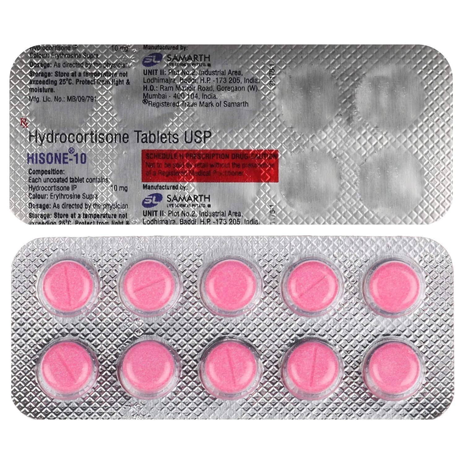 Hisone (Hydrocortisone) 20 mg Tablets