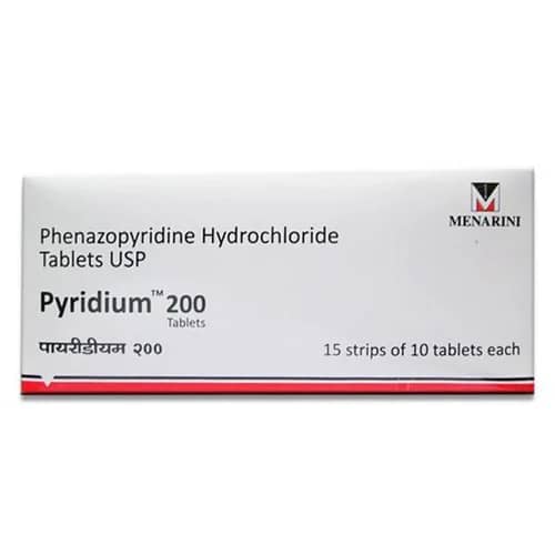Pyridium 100 mg Tablets (Phenazopyridine)