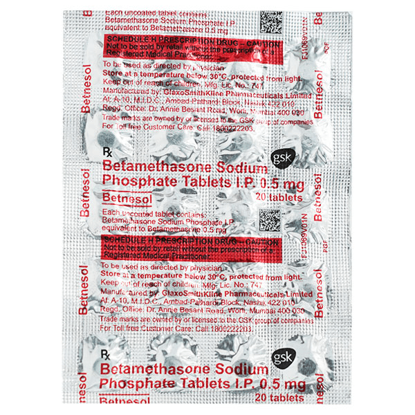 Betnesol (Betamethasone Dipropionate) 0.5 mg product image 1