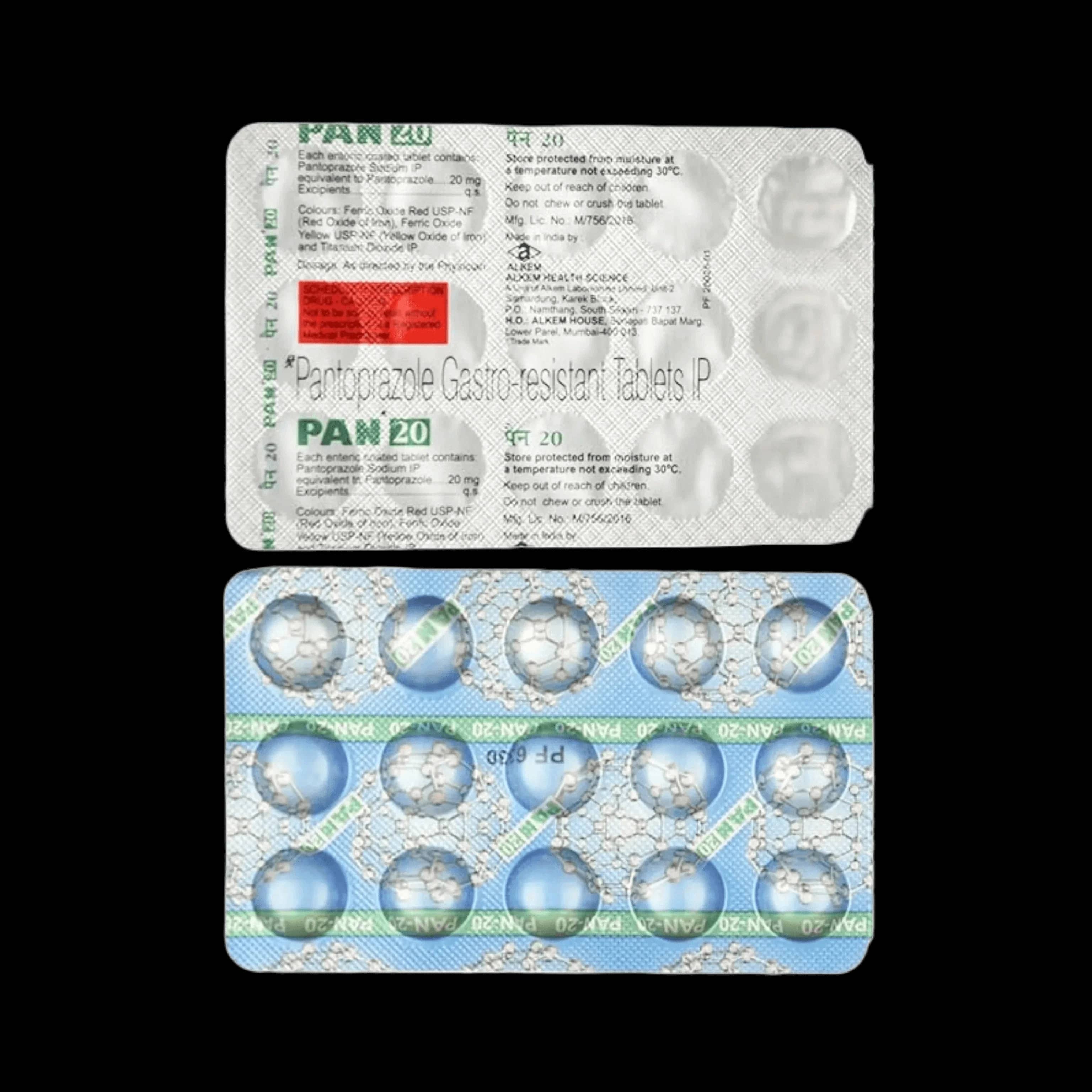 Pan (Pantoprazole) Tablets 20 mg